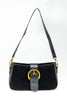 Strut Mode Suede Buckle Bag