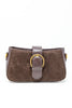 Strut Mode Suede Buckle Bag