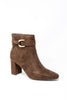 Runway Ready Faux Suede Brown Ankle Booties