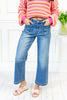 Wide Awake High Rise Patch Pocket Cropped Jeans