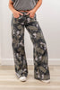 Camo-licious Cutie Camo Print Tummy Control Wide Leg Jeans