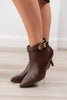 Total Mood Pointed Toe Kitten Heel Booties