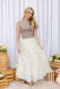 Garden Party Girl Cotton Floral Maxi Skirt