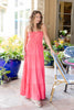 Happy Vibes Strapless Maxi Dress