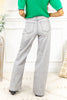 Mercury Rising Gray Wash Wide Leg Jeans