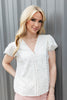 Lace Kissed Beauty Short Sleeve Blouse