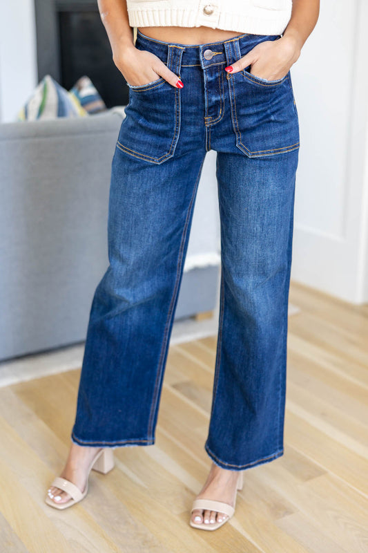 Fever Dream Dark Wash Utility Jeans