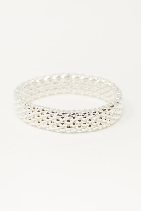 Starlight Mesh Silver Bracelet