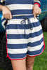 Stripe Dreams Navy & White Striped Matching Set
