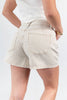 Sun Kissed Tan Striped Mid Rise Mom Shorts
