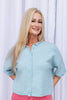 Chic Comfort Short Sleeve Button Down Top