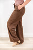 Evening Stroll Stretch Suede Wide Leg Pants