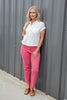 Dreamy Motion Short Sleeve Button Down Top