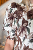 Rustic Romance Large Floral Short Puff Sleeve Blouse