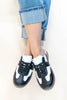 Model Street Black & White Slip On Sneakers