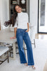 Dark River Clean Wide Leg Jeans
