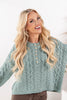 Easy Elegance Cable Knit Henley Sweater