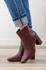 Square One Faux Leather Ankle Boots