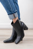 Square One Faux Leather Ankle Boots