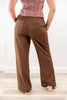 Evening Stroll Stretch Suede Wide Leg Pants