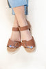 Sunshine Strut Espadrille Platform Adjustable Buckle Sandals