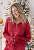 Comfy Hours Fleece Half Zip Pullover