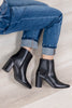 Square One Faux Leather Ankle Boots
