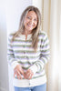 Always Cozy Striped Long Sleeve Button Down Cardigan Sweater