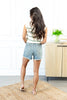 Forget-Me-Not Destroyed Denim Shorts