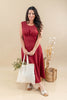 Cool Romance Sleeveless Empire Waist Pleated A-Line Midi Dress