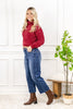 Market Morning Wide Crop Judy Blue Jeans