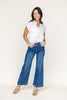 Power Move Front Seam Wide Leg Jeans