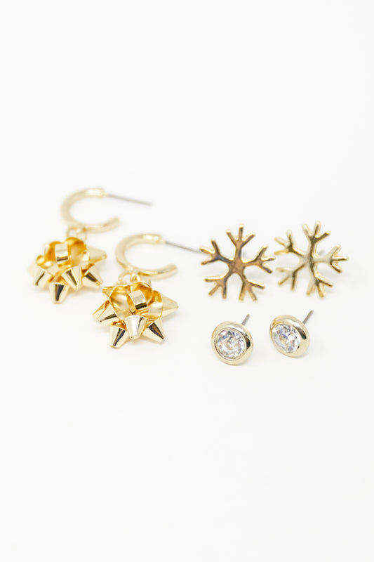 Twinkle & Tinsel Holiday Earrings Set