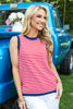 Liberty Lines Red White & Blue Striped Tank Top
