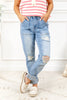 Alley Cat Boyfriend Jogger Judy Blue Jeans