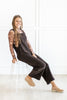 Rustic Charm Corduroy Straight Leg Overall Jumpsuit