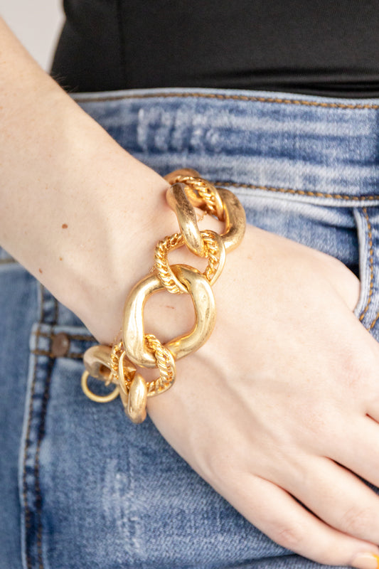 Infinity Links Chunky Clasp Bracelet