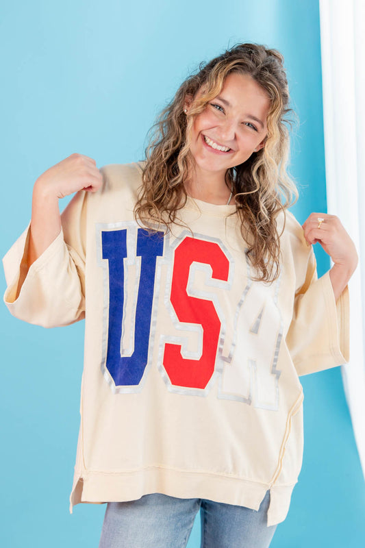USA Short Sleeve Top