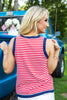 Liberty Lines Red White & Blue Striped Tank Top