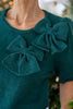Sugar Bows Puff Sleeve Bow Detail Sweater