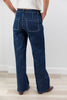 Cosmic Crush Metallic Pinstripe Wide Leg Jeans