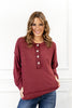 *DOORBUSTER* Perfectly Simple Long Sleeve Henley Top