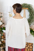 Festive Fever Ribbed Pocket Sweater