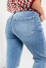 Tough Choice Mid Rise Slim Straight Leg Jeans