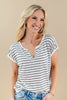 Forever Favorite Striped Lightweight Cotton Blend Top