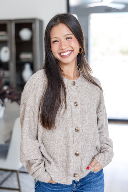 Back To Basic Button Down Cardigan