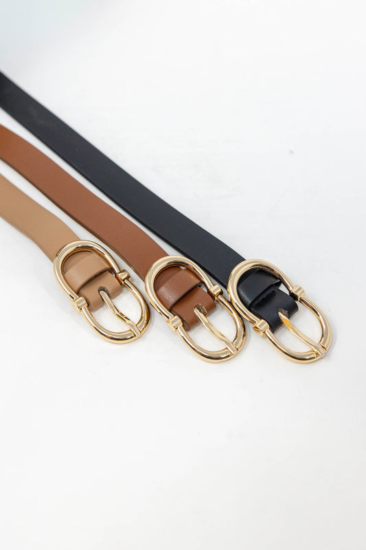 The Perfect Cinch Looped Oval Buckle Belt
