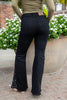 3 LENGTH Midnight Romance Lace Panel Flare Jeans