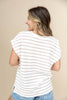 Sprinkle Of Stripes Short Sleeve Top