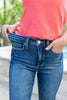 Lucky You Cuffed Tummy Control Capri Jeans